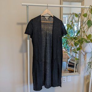 Eileen Fisher Long Cardigan Black